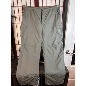 REI Co-op Sahara convertible nylon hiking pant in olive/green, fishing, army 3XL